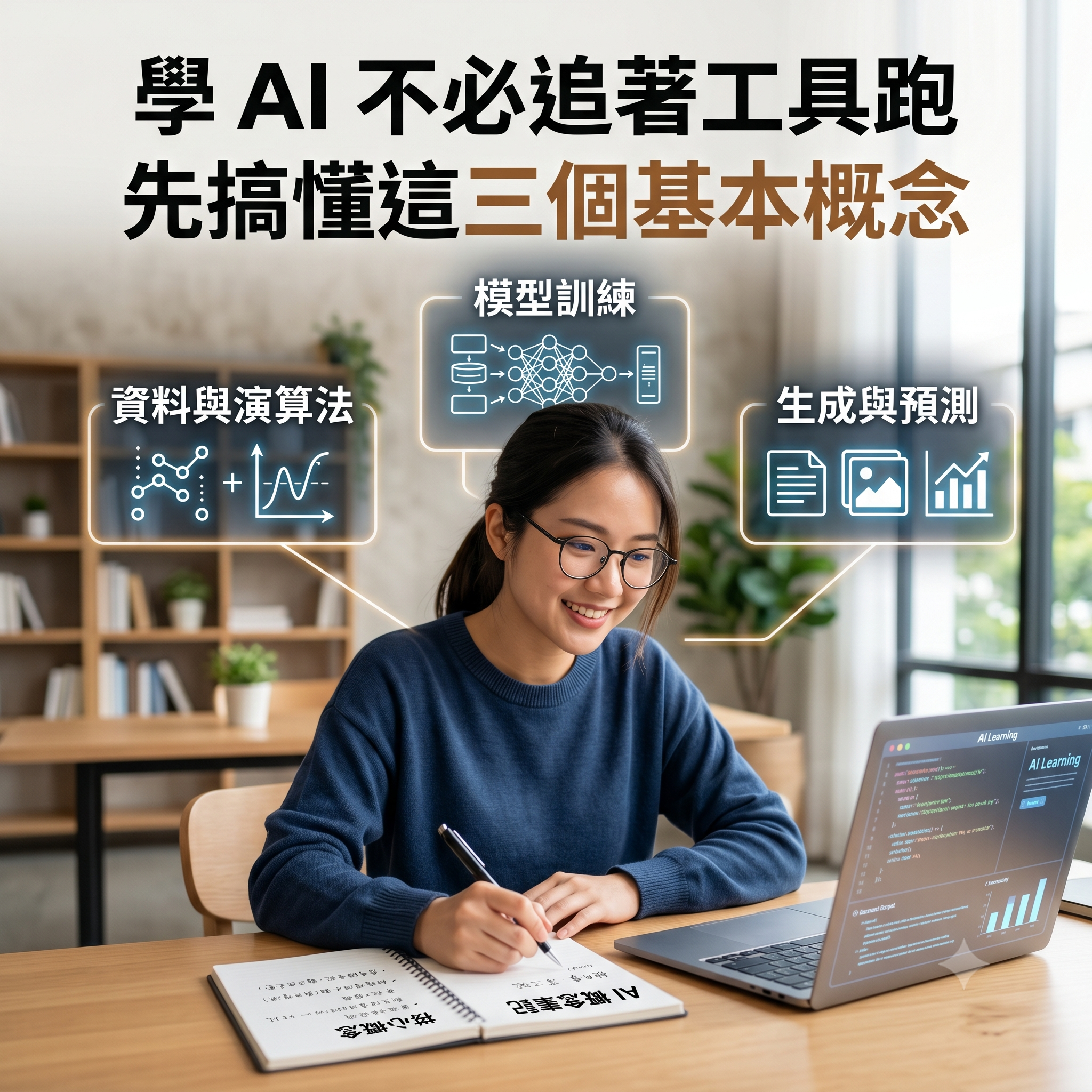 學 AI 不必追著工具跑，先搞懂這三個基本概念－圖片1