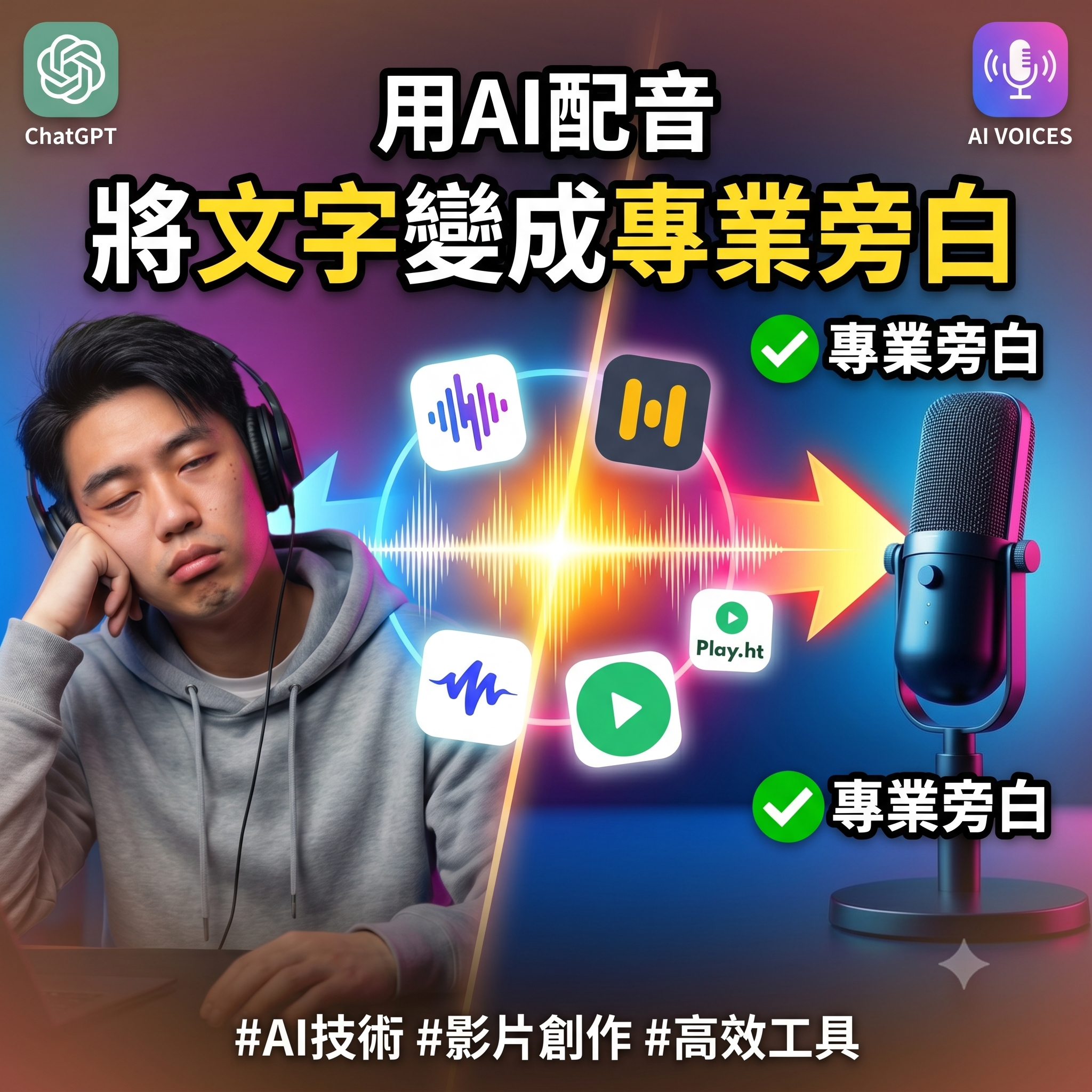 8款免費AI配音工具實測：不會錄音、不想真人出鏡也能做出專業旁白－圖片1