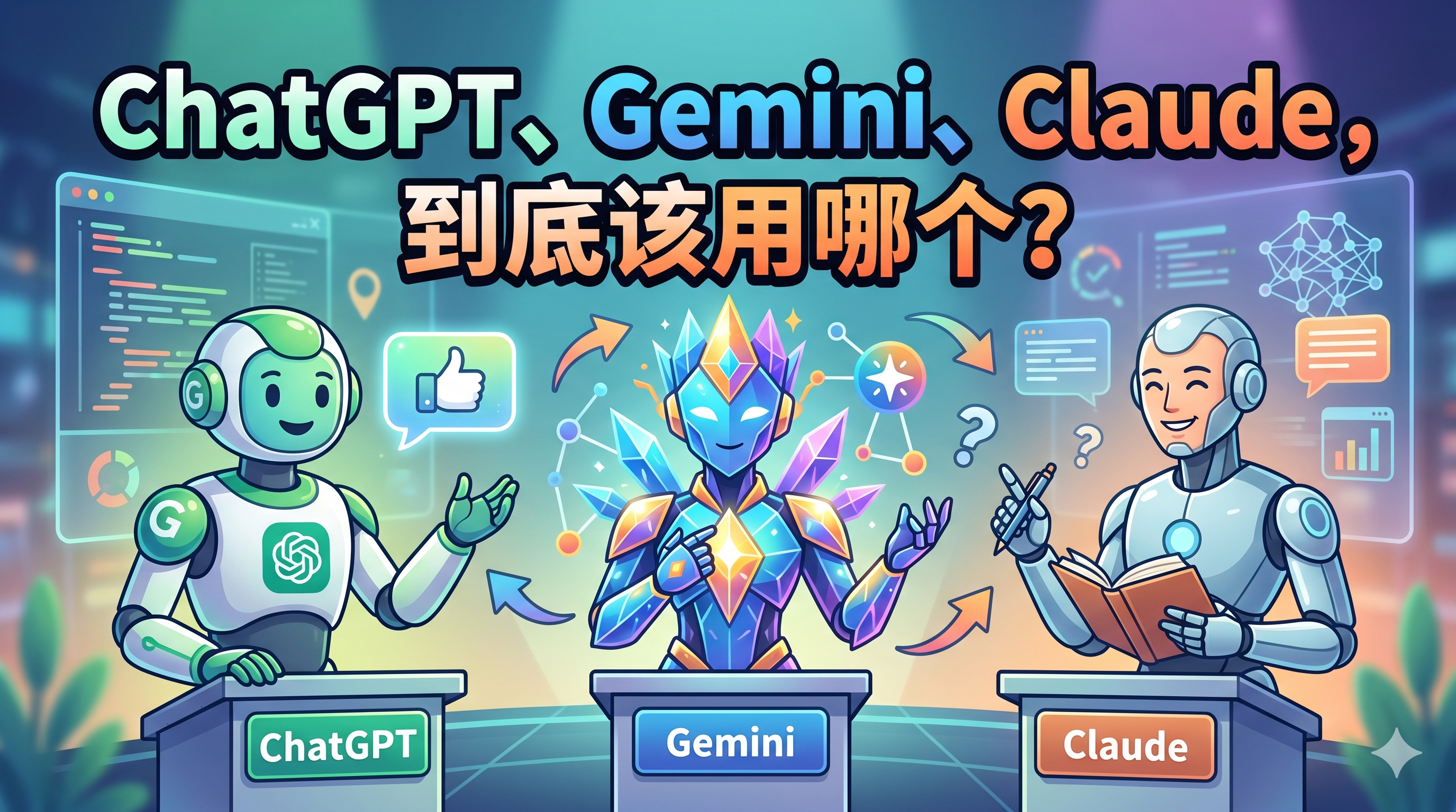 ChatGPT、Gemini、Claude，到底該用哪一個？－圖片1