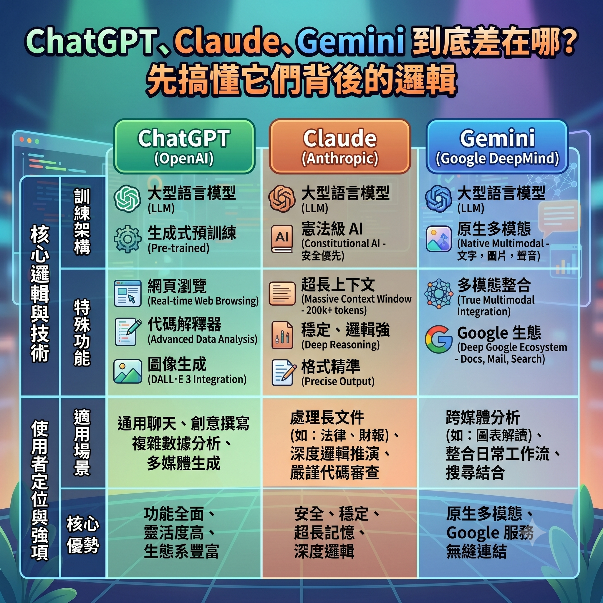 ChatGPT、Gemini、Claude，到底該用哪一個？－圖片2