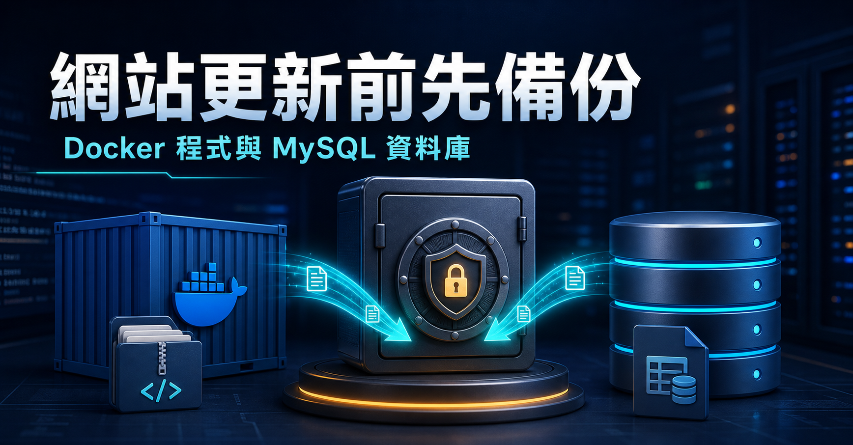 網站更新前，我如何備份 Docker 程式與 MySQL 資料庫－圖片1