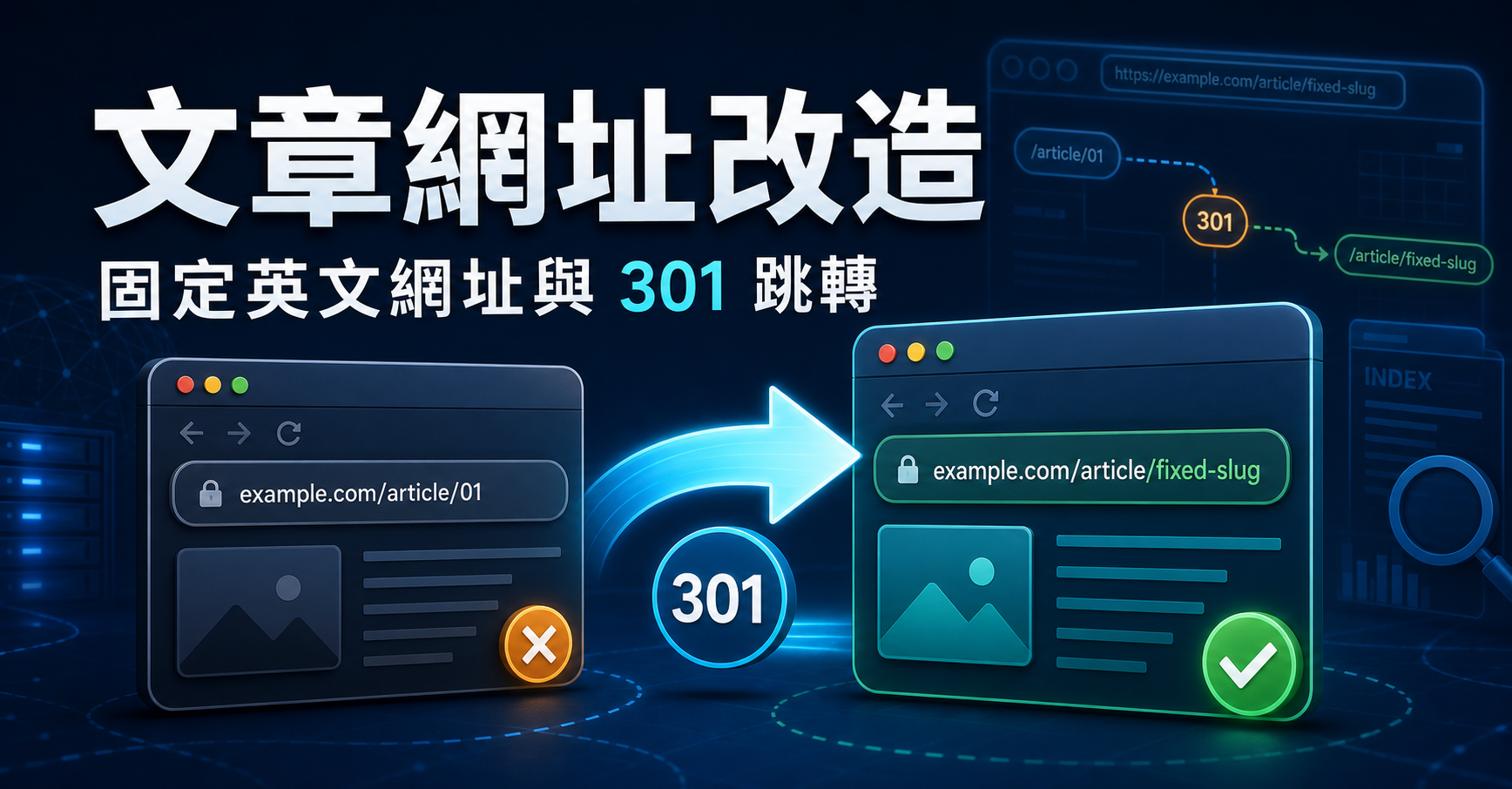我如何把文章數字網址改成固定英文網址，並保留 301 跳轉－圖片1