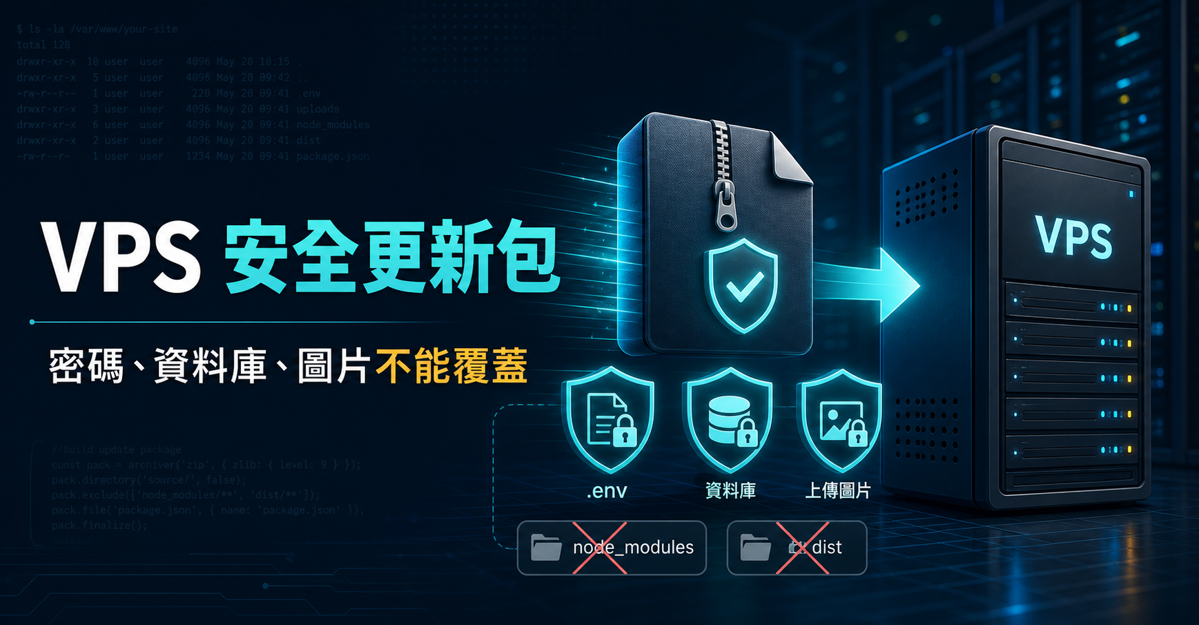 VPS 更新網站時哪些檔案不能覆蓋？我製作安全更新包的做法－圖片1