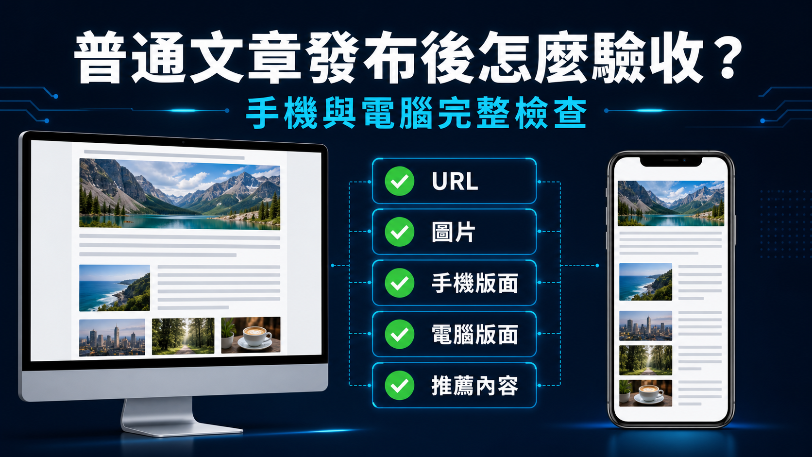 普通文章發布後怎麼驗收？我用手機與電腦檢查圖片、網址和推薦內容－圖片1