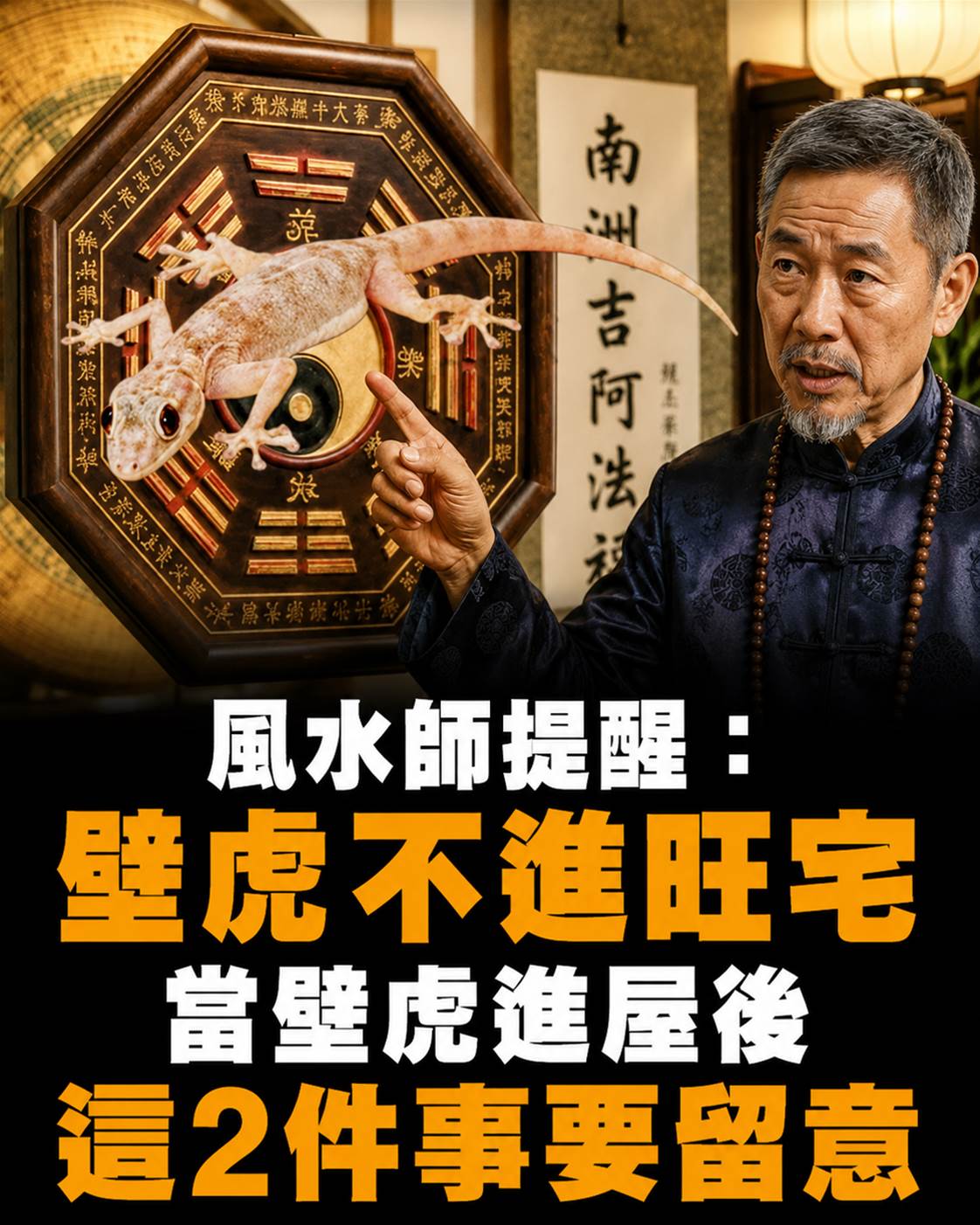 壁虎自動上門！風水師叮囑：千萬別傷牠，先留意這 2 件事